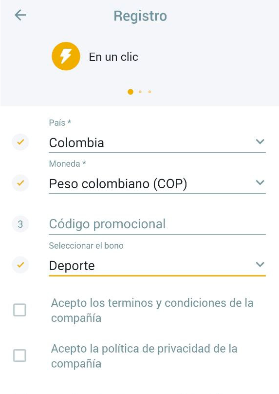 Registro en Melbet