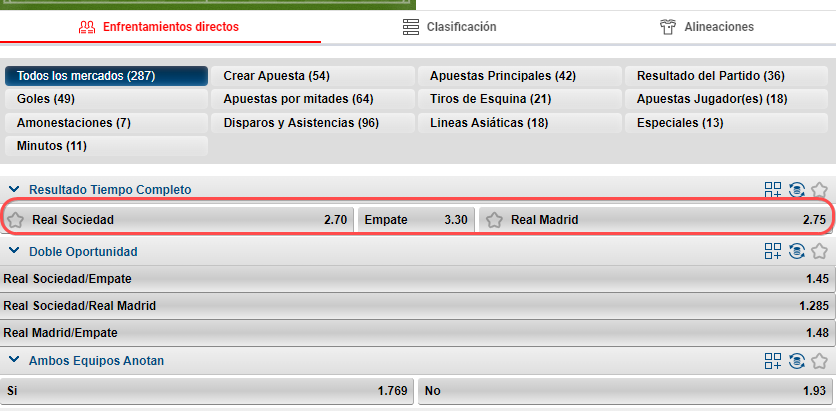 Apuestas deportivas en Wplay 1