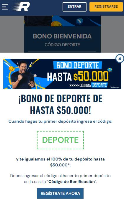 Bonificaciones por registrarse en Rushbet y otras promociones