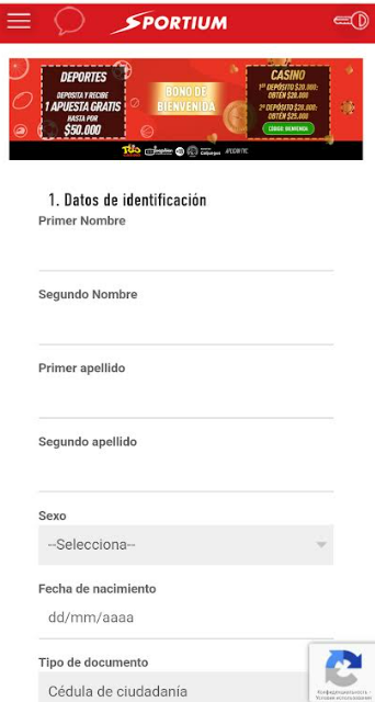 Registro de la cuenta personal en el sitio oficial