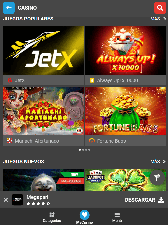 Casino Megapari Colombia